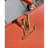 Louis Vuitton LV Women Capucines Mini Abricot Taurillon Leather Cowhide (10)