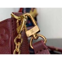 Louis Vuitton LV Women Easy Pouch Wine Red Monogram Empreinte Embossed Grained Cowhide Leather (6)