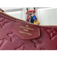 Louis Vuitton LV Women Easy Pouch Wine Red Monogram Empreinte Embossed Grained Cowhide Leather (6)