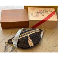 Louis Vuitton LV Women High Rise Monogram Coated Canvas Natural Cowhide Leather (3)
