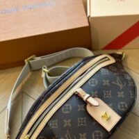 Louis Vuitton LV Women High Rise Monogram Coated Canvas Natural Cowhide Leather (3)