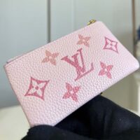 Louis Vuitton LV Women Key Pouch Pink Monogram Empreinte Embossed Supple Grained Cowhide Leather (1)