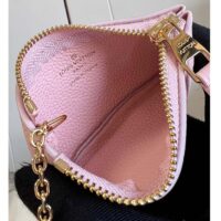 Louis Vuitton LV Women Key Pouch Pink Monogram Empreinte Embossed Supple Grained Cowhide Leather (1)