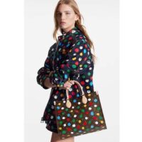 Louis Vuitton LV Women LV x YK OnTheGo MM​ Monogram Coated Canvas 3D Painted Dots Print (5)