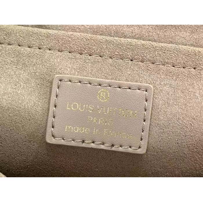 Louis Vuitton LV Women New Wave Chain Bag GM Dark Taupe Quilted Smooth Calf Leather (8)