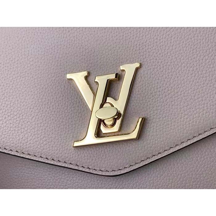 Louis Vuitton LV Women Oxford Greige Grained Calf Leather Microfiber Lining (8)