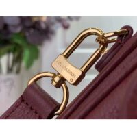 Louis Vuitton LV Women Pochette Métis Wine Red Monogram Empreinte Embossed Grained Cowhide Leather (9)