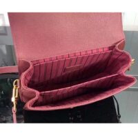 Louis Vuitton LV Women Pochette Métis Wine Red Monogram Empreinte Embossed Grained Cowhide Leather (9)