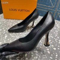 Louis Vuitton LV Women Sparkle Pump Black Lamb Leather Outsole 9.5 Cm Heel (7)