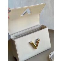 Louis Vuitton LV Women Twist MM Quartz Epi Grained Leather Cowhide Lock (4)