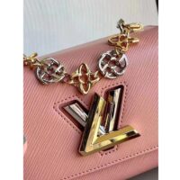 Louis Vuitton LV Women Twist PM Pink Epi Grained Leather Cowhide Lock (2)