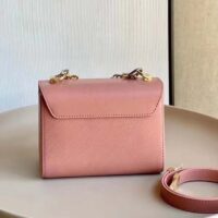 Louis Vuitton LV Women Twist PM Pink Epi Grained Leather Cowhide Lock (2)