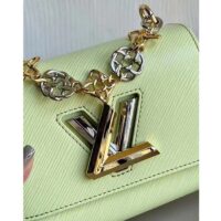 Louis Vuitton LV Women Twist PM Vert Noto Green Epi Grained Leather Cowhide Lock (4)