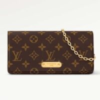 Louis Vuitton LV Women Wallet On Chain Lily Monogram Coated Canvas Flap Closure (10)