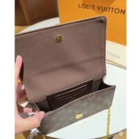 Louis Vuitton LV Women Wallet On Chain Lily Monogram Coated Canvas Flap Closure (10)