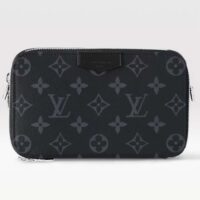 Louis Vuitton Unisex LV Alpha Wearable Wallet Monogram Eclipse Coated Canvas Cowhide Leather (5)