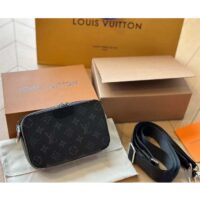 Louis Vuitton Unisex LV Alpha Wearable Wallet Monogram Eclipse Coated Canvas Cowhide Leather (5)