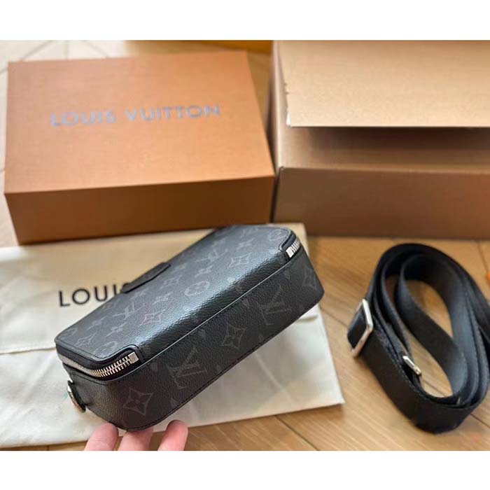 Louis Vuitton Unisex LV Alpha Wearable Wallet Monogram Eclipse Coated Canvas Cowhide Leather (9)