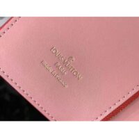 Louis Vuitton Unisex LV Vertical Compact Wallet Dragon Fruit Pink Taurillon Leather (2)