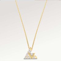 Louis Vuitton Unisex LV Volt One Pendant Yellow Gold 36 Diamonds 0.16 CT