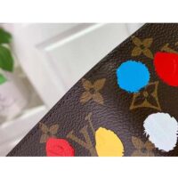 Louis Vuitton Unisex LV x YK Passport Cover Monogram Coated Canvas 3D Painted Dots Print (10)