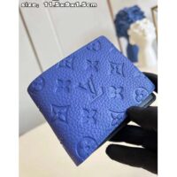 Louis Vuitton Unisex Multiple Wallet Racing Blue Embossed Taurillon Monogram Cowhide Leather (7)