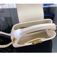 Louis Vuitton Women LV Capucines Mini Handbag Quartz White Taurillon Leather Cowhide (2)