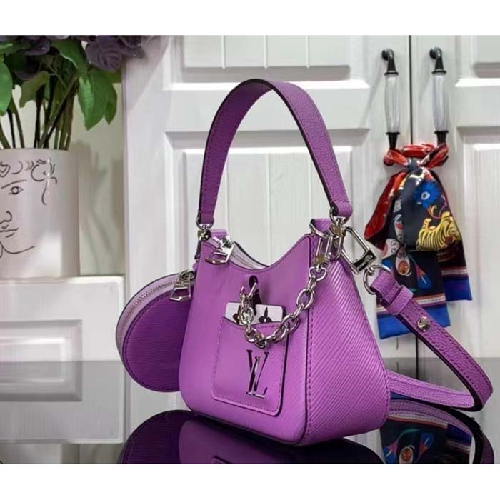 Louis Vuitton Women LV Marellini Handbag Lilas Provence Lilac Epi Grained Cowhide Leather (2)