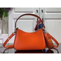 Louis Vuitton Women LV Marellini Handbag Orange Minnesota Epi Grained Smooth Cowhide Leather (3)