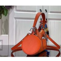 Louis Vuitton Women LV Marellini Handbag Orange Minnesota Epi Grained Smooth Cowhide Leather (3)