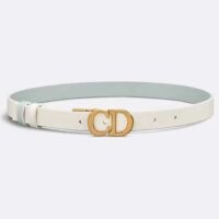 Dior CD Unisex 30 Montaigne Reversible Belt Blue White Smooth Calfskin 20 MM Width (6)