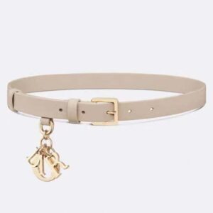 Dior CD Unisex Miss Dior Belt Beige Smooth Calfskin 20 MM Width