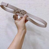 Dior CD Unisex Miss Dior Belt Beige Smooth Calfskin 20 MM Width (1)