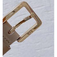 Dior CD Unisex Miss Dior Belt Beige Smooth Calfskin 20 MM Width (1)