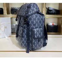 Dior Unisex CD Hit The Road Backpack Navy Blue CD Diamond Canvas (5)