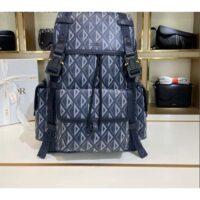 Dior Unisex CD Hit The Road Backpack Navy Blue CD Diamond Canvas (5)