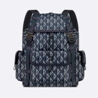 Dior Unisex CD Hit The Road Backpack Navy Blue CD Diamond Canvas (5)