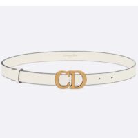 Dior Unisex CD Saddle Belt Latte Ultrasoft Calfskin 20 MM Width