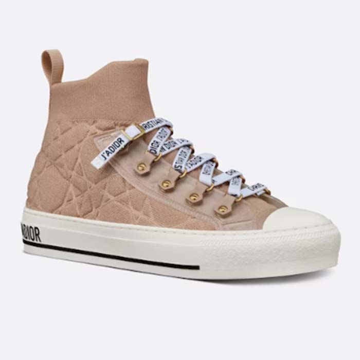 Dior Unisex CD Walk'N'Dior Sneaker Nude Macrocannage Technical Mesh