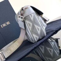 Dior Unisex Mini Hit The Road Bag Gray CD Diamond Canvas (5)