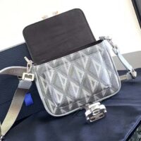 Dior Unisex Mini Hit The Road Bag Gray CD Diamond Canvas (5)