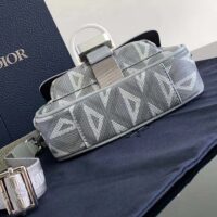 Dior Unisex Mini Hit The Road Bag Gray CD Diamond Canvas (5)