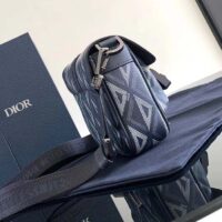 Dior Unisex Mini Hit The Road Bag Navy Blue CD Diamond Canvas (6)