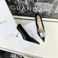Dior Women CD Shoes La Parisienne Dior Pump Black Patent Calfskin 8 CM Heel (2)