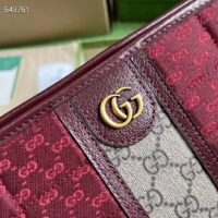 Gucci Unisex Mini GG Canvas Pouch Burgundy Quilted Beige Ebony Supreme (1)