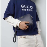 Gucci Unisex Ophidia GG Shoulder Bag Blue black GG Supreme Canvas Double G (2)