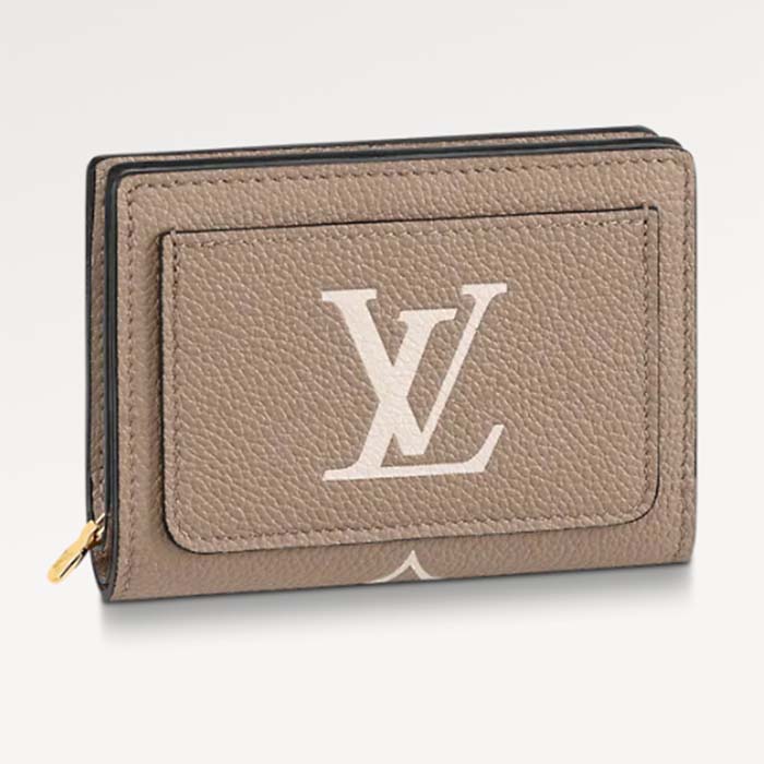 Louis Vuitton LV Unisex Cléa Wallet Cream Monogram Empreinte Embossed Supple Grained Cowhide Leather