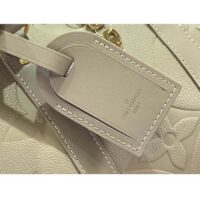 Louis Vuitton LV Unisex Keepall Bandoulière 45 Bag Tourterelle Monogram Empreinte Giant Cowhide Leather (1)