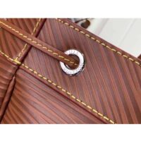 Louis Vuitton LV Unisex Maxi Noé Sling Cognac Calf Leather Drawstring Inside-Hook Closure Double Handle (1)