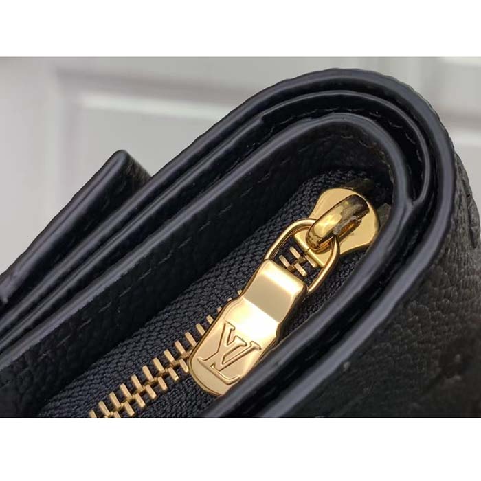 Louis Vuitton LV Unisex Métis Compact Wallet Black Monogram Empreinte Embossed Supple Grained Cowhide Leather (10)